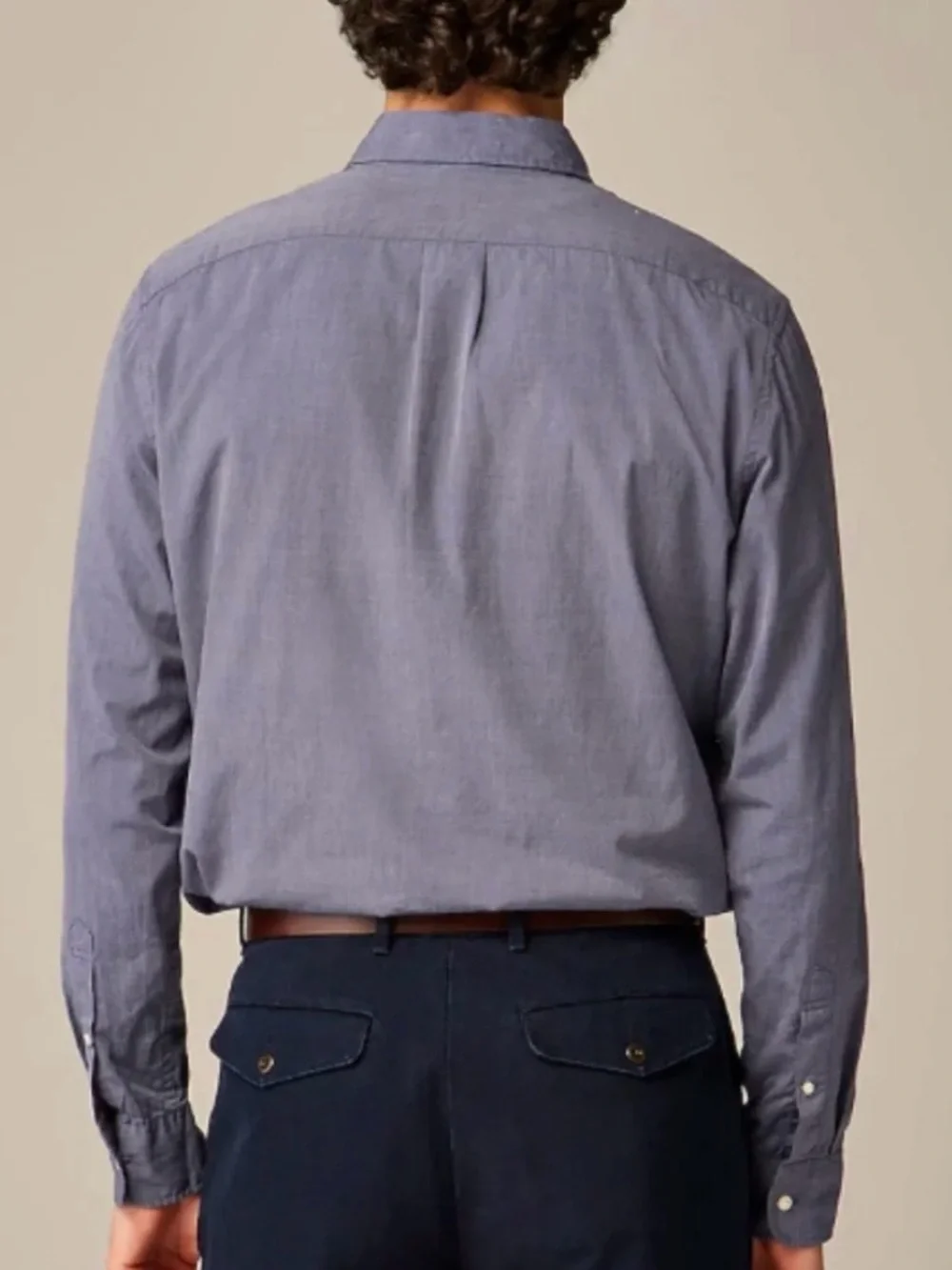 J. CREW Slim Fit Secret Wash cotton poplin shirt Montclair Navy XL NWT $98 BW443